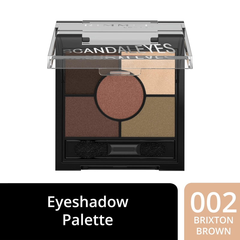 RIMMEL Scandal 5 Pan Palette Eyeshadow 3,8 gr. - 002 Brixton Brown