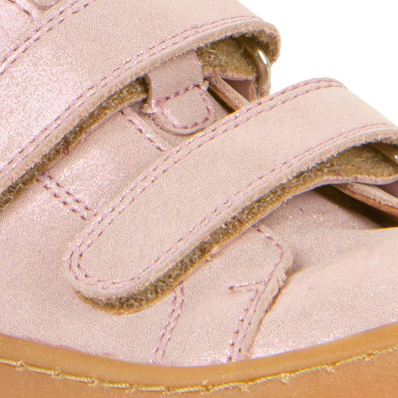 Froddo Froddo Barefoot Cuir Velcros Rose Brillant