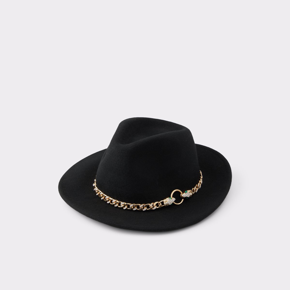 Follia Black-Gold Multi Women Hats