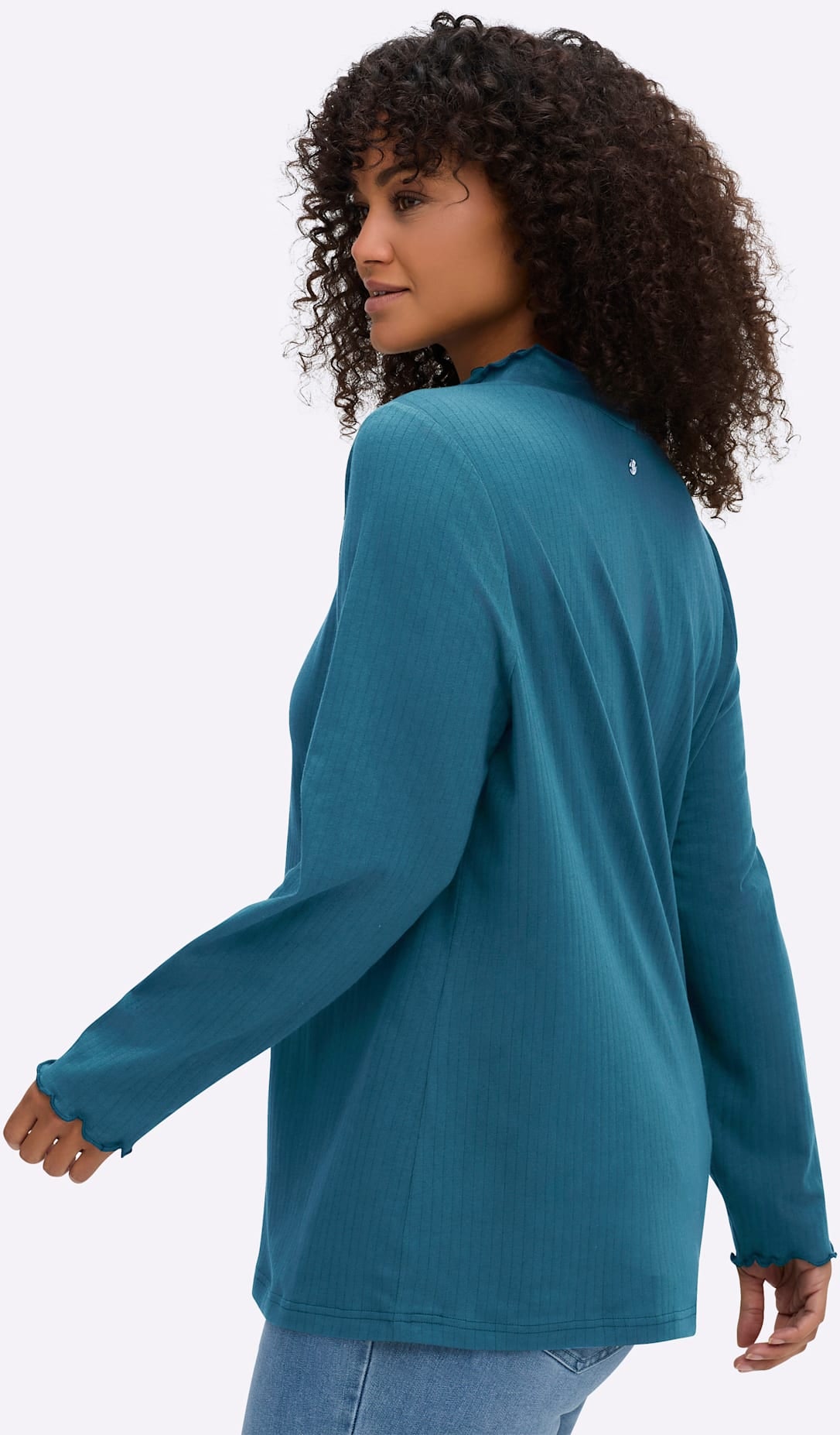 Sheego Stehkragenshirt »Shirtrolli«, 1 Stk.