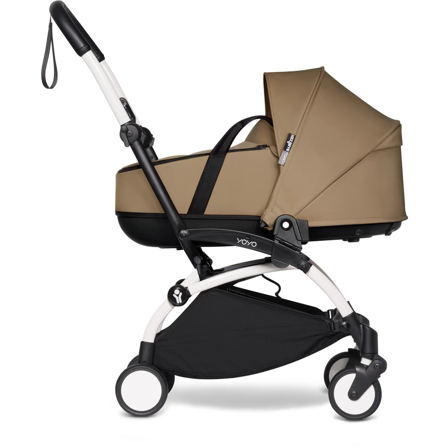 BABYZEN Kinderwagen YOYO2 0+ White mit Liegewanne Toffee