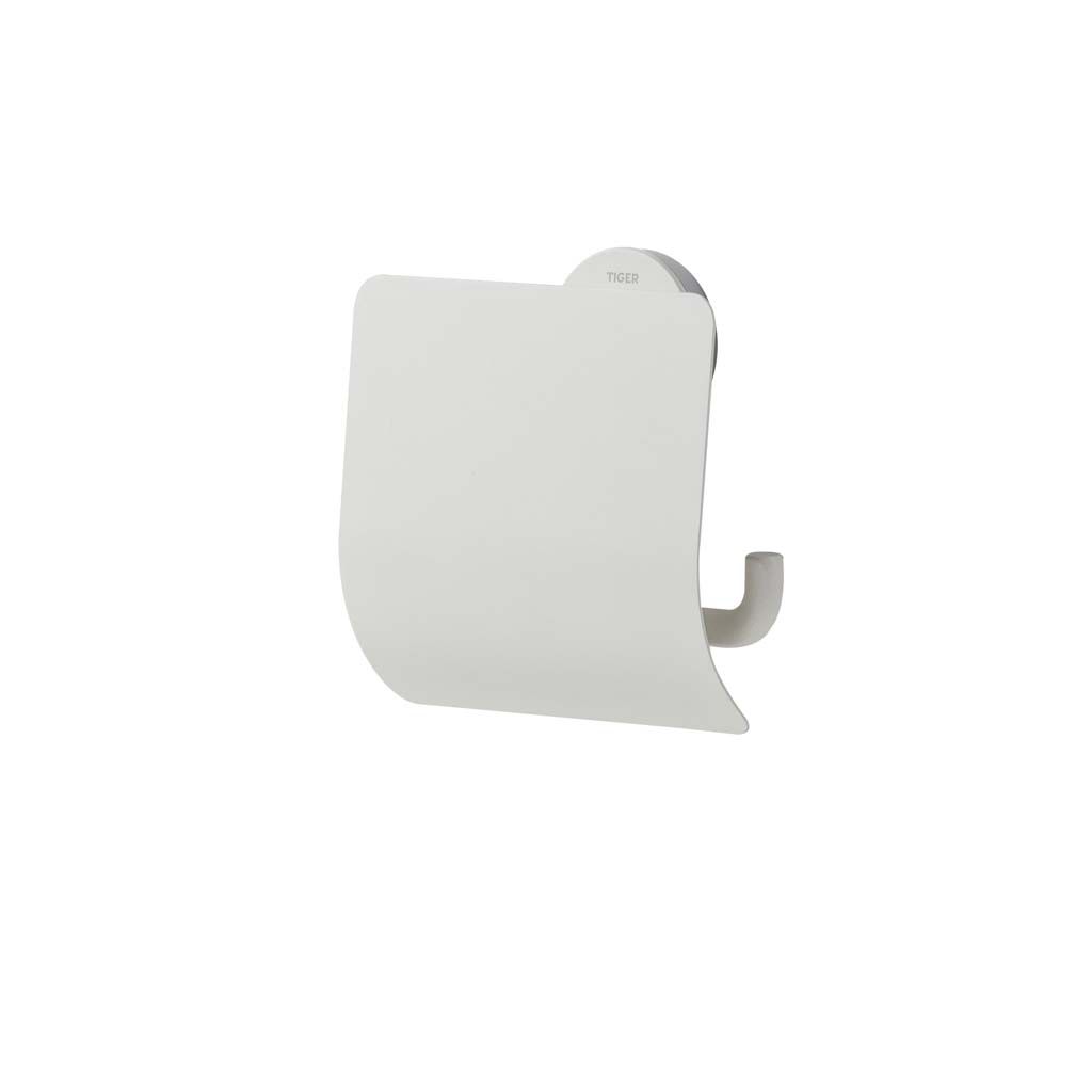 Tiger Urban Toiletrolhouder met klep Wit
