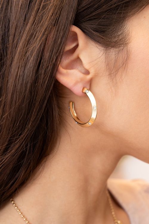 Starry oorringen met strass