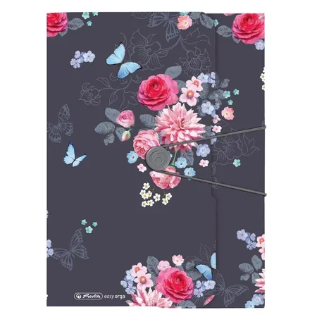 Herlitz Gummizugmappe PP A4 Ladylike Flowers