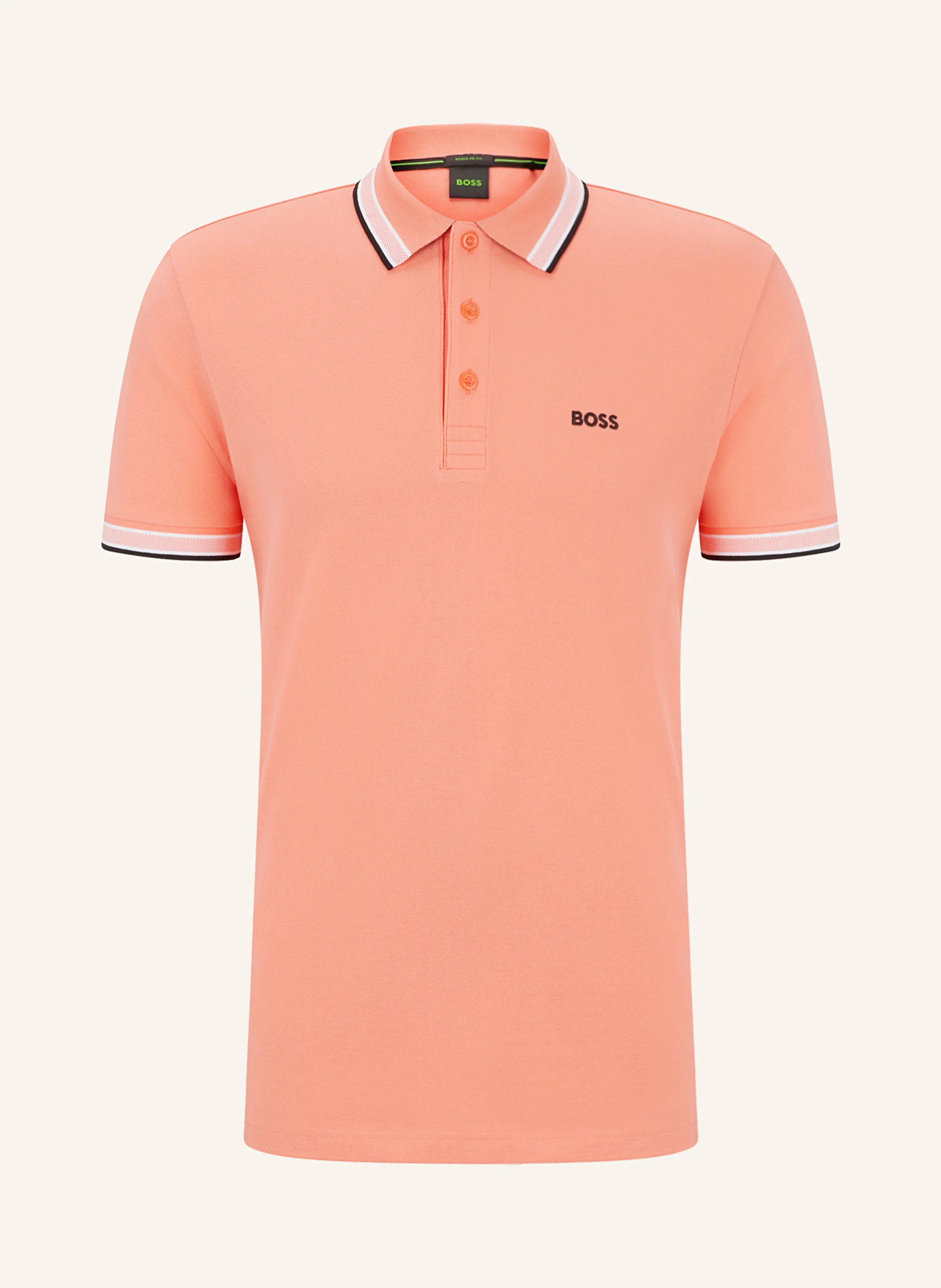 BOSS Piqué-Poloshirt PADDY CURVED Regular Fit