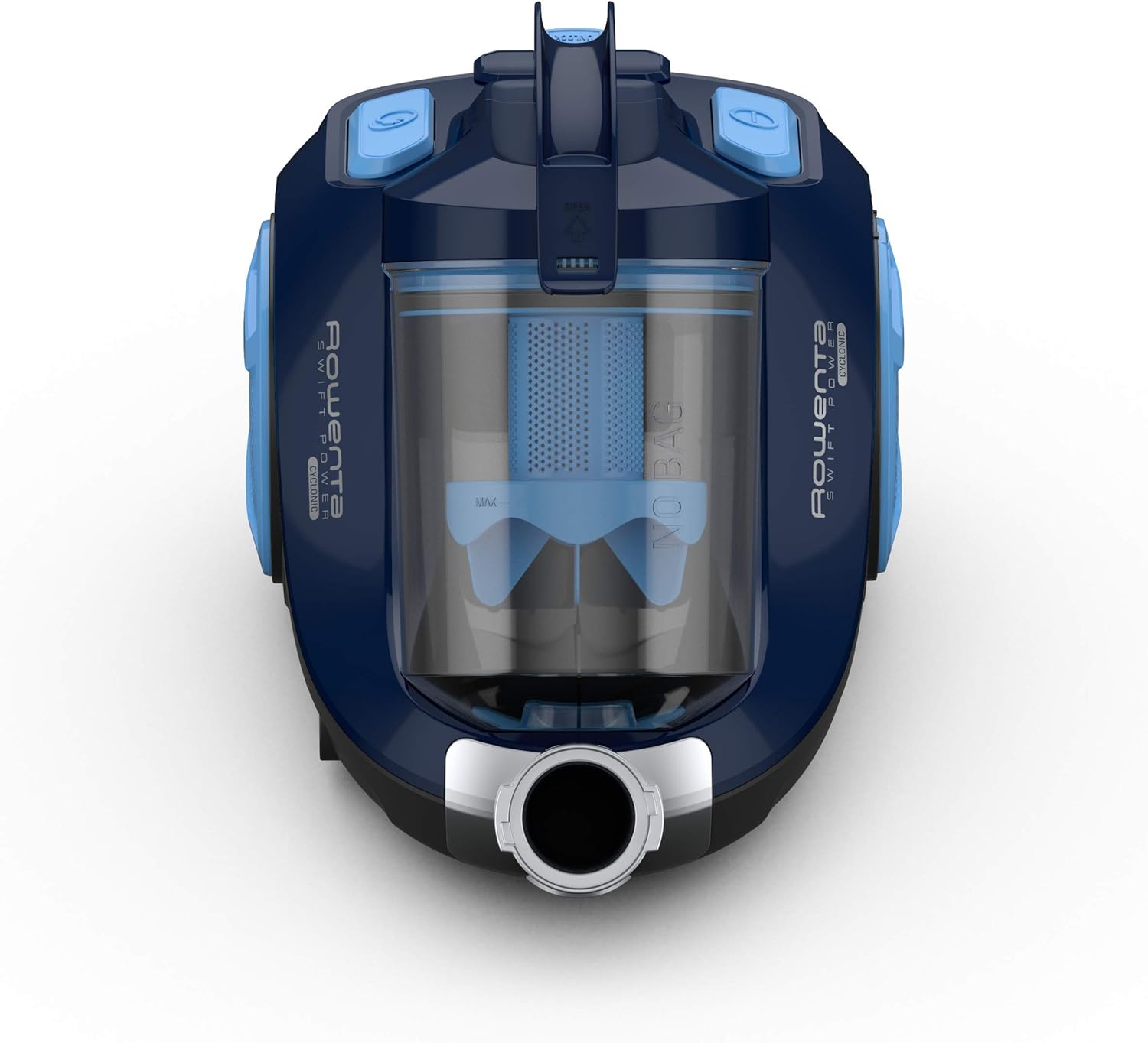 Rowenta Swift Power Cyclonic Staubsauger ohne Beutel, 900 Watt, saugstark, 1,2 L Staubbehälter, hohe Filtration, große Flächenabdeckung, beutelloser Staubsauger mit Kabel, blau, RO2981EA