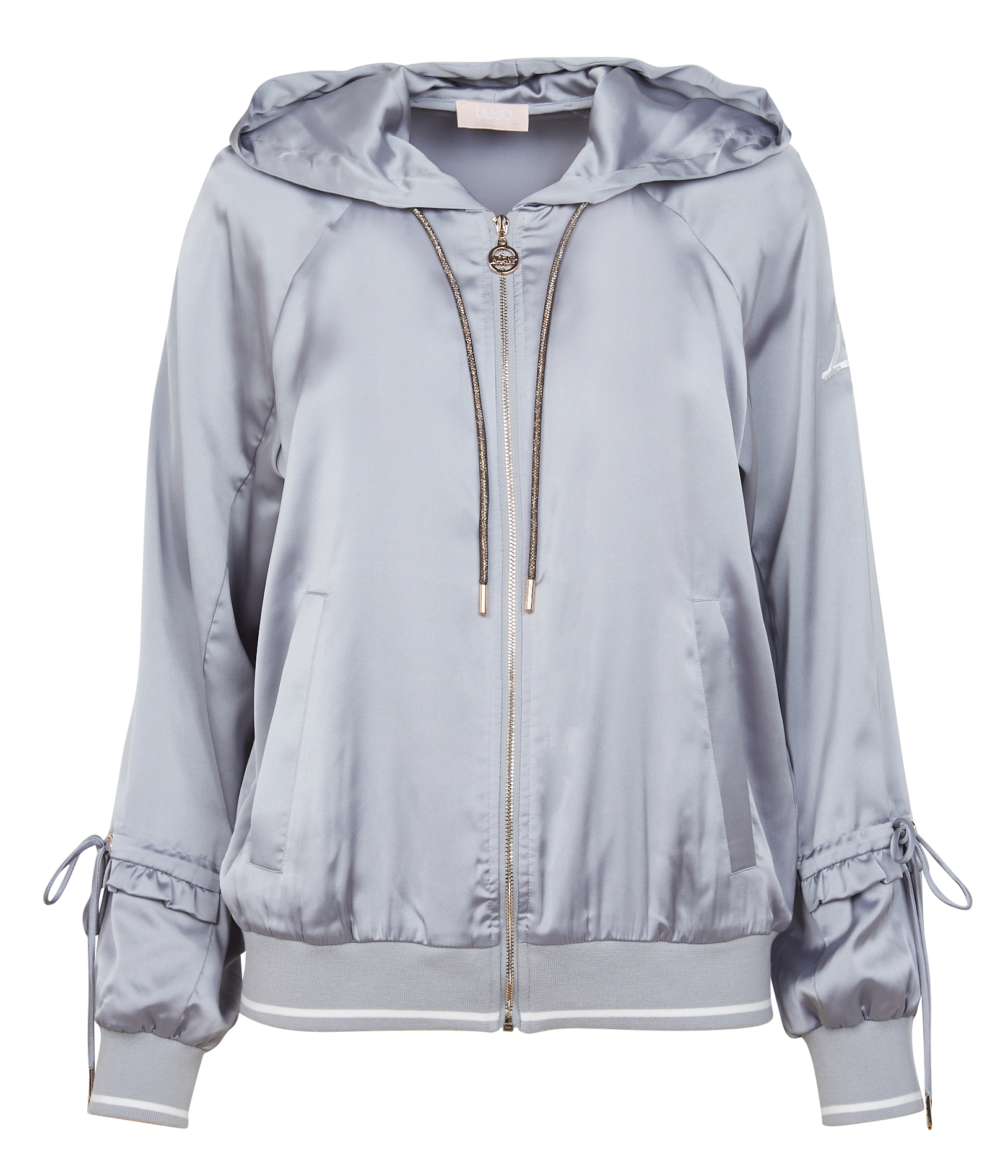 Veste à capuche droite | Blanc