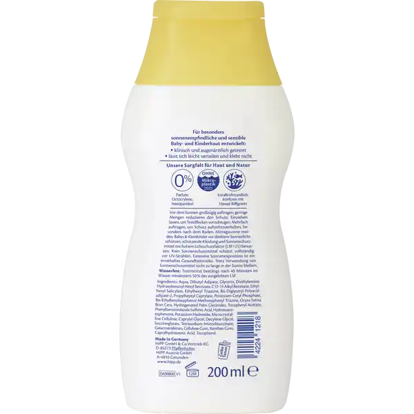Babysanft Sonnenmilch LSF 50+ sehr hoch