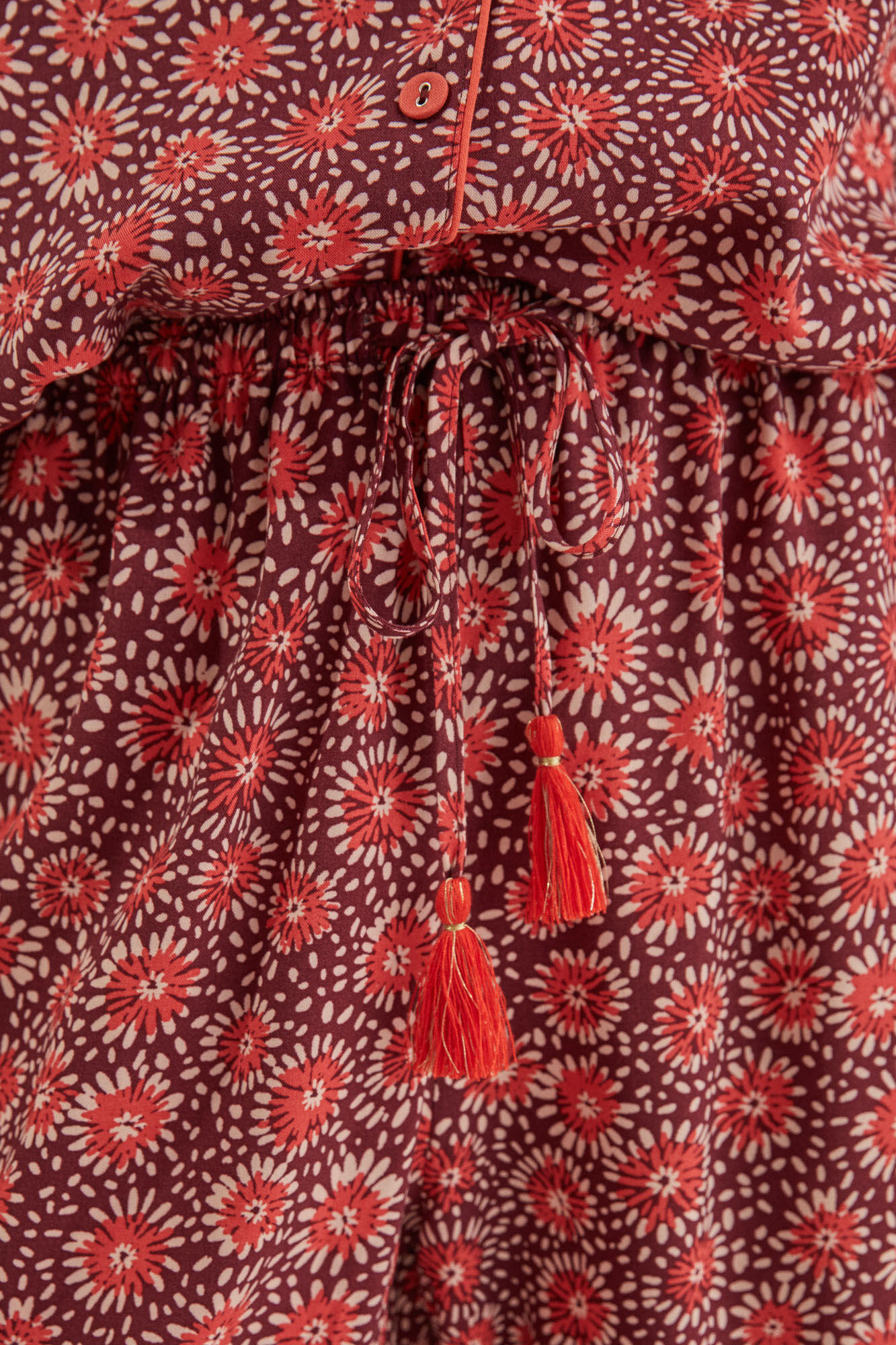 Pijama Capri Estampado com Camisa - Estampado