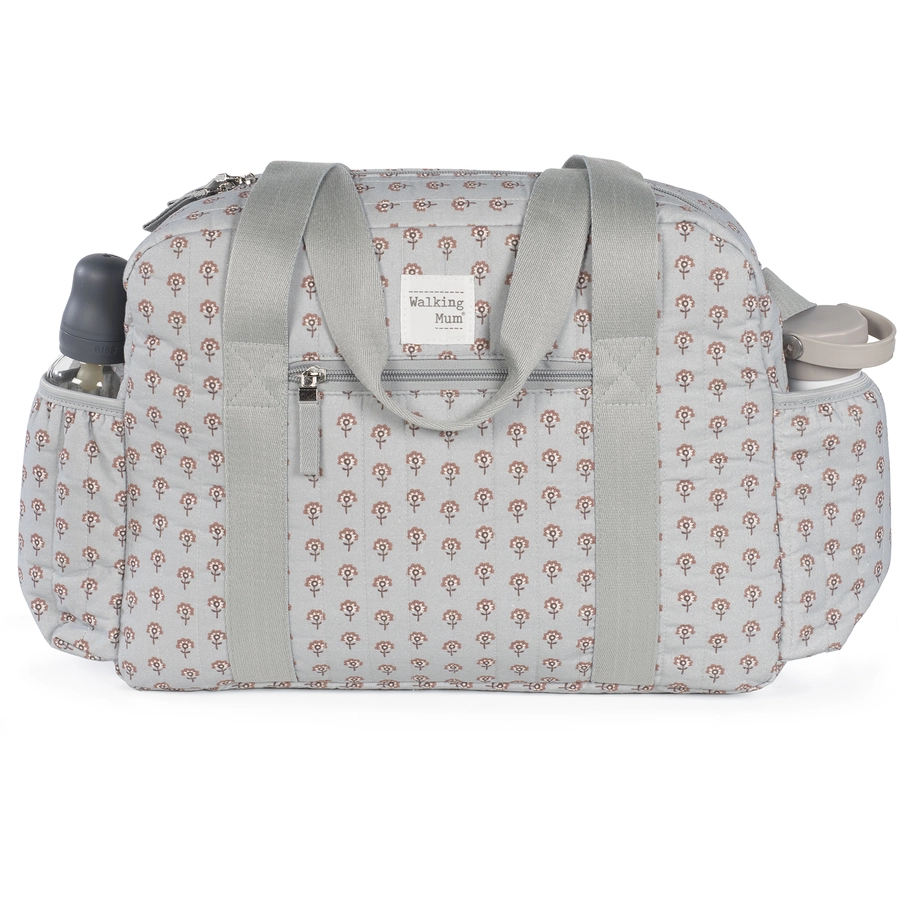 Walking Mum Wickeltasche Indian Lotus grau