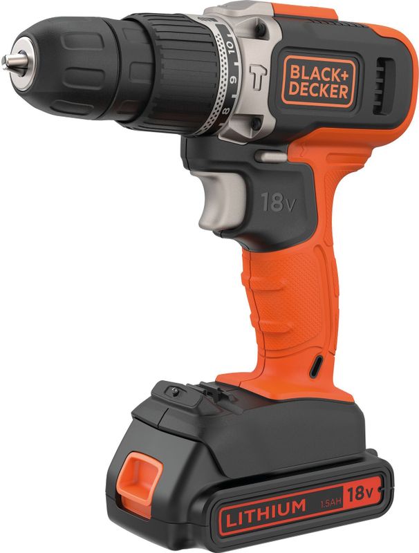 BLACK+DECKER - BCD0032S120-QW - Klopboormachine - Inclusief 120-delige Accessoireset
