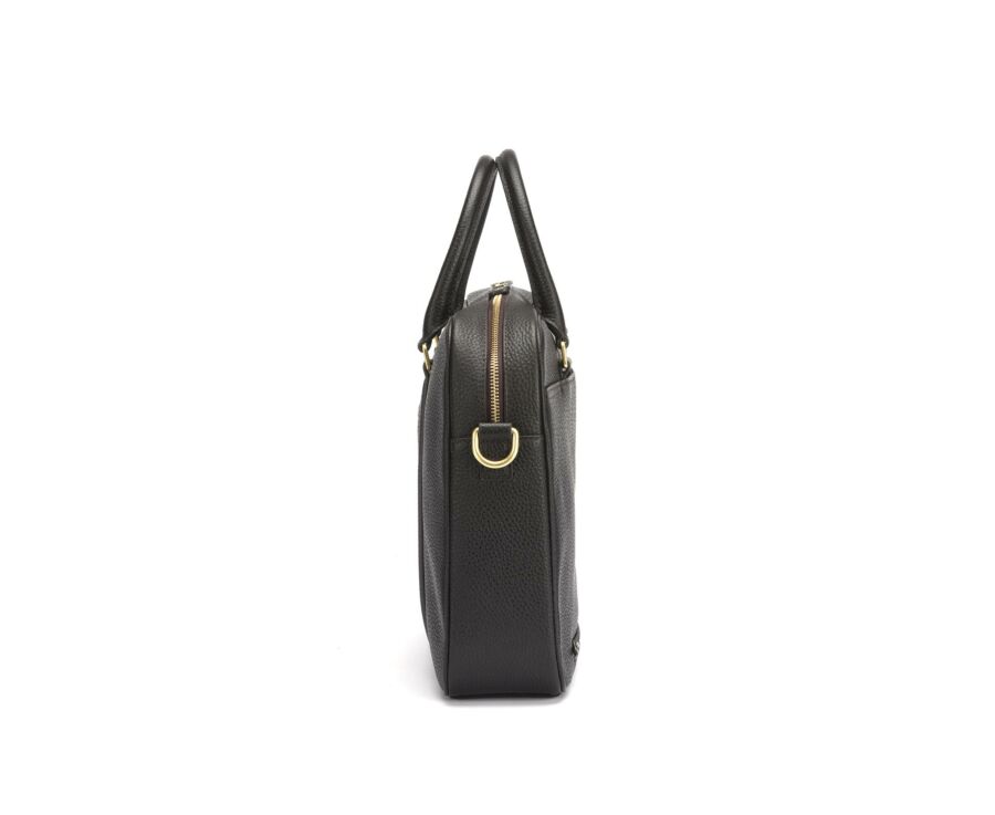 Cartable homme cuir avec bandoulière Chocolat Grainé - KARLINGTON III