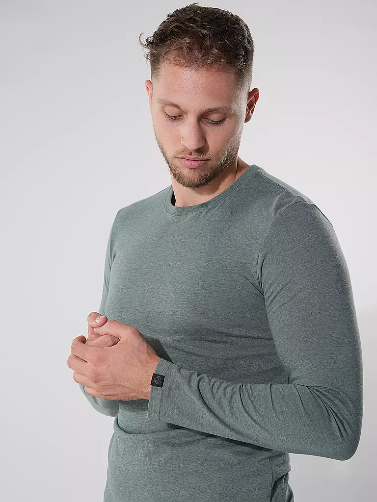 RAGWEAR Langarmshirt ZACHARI hellgrün