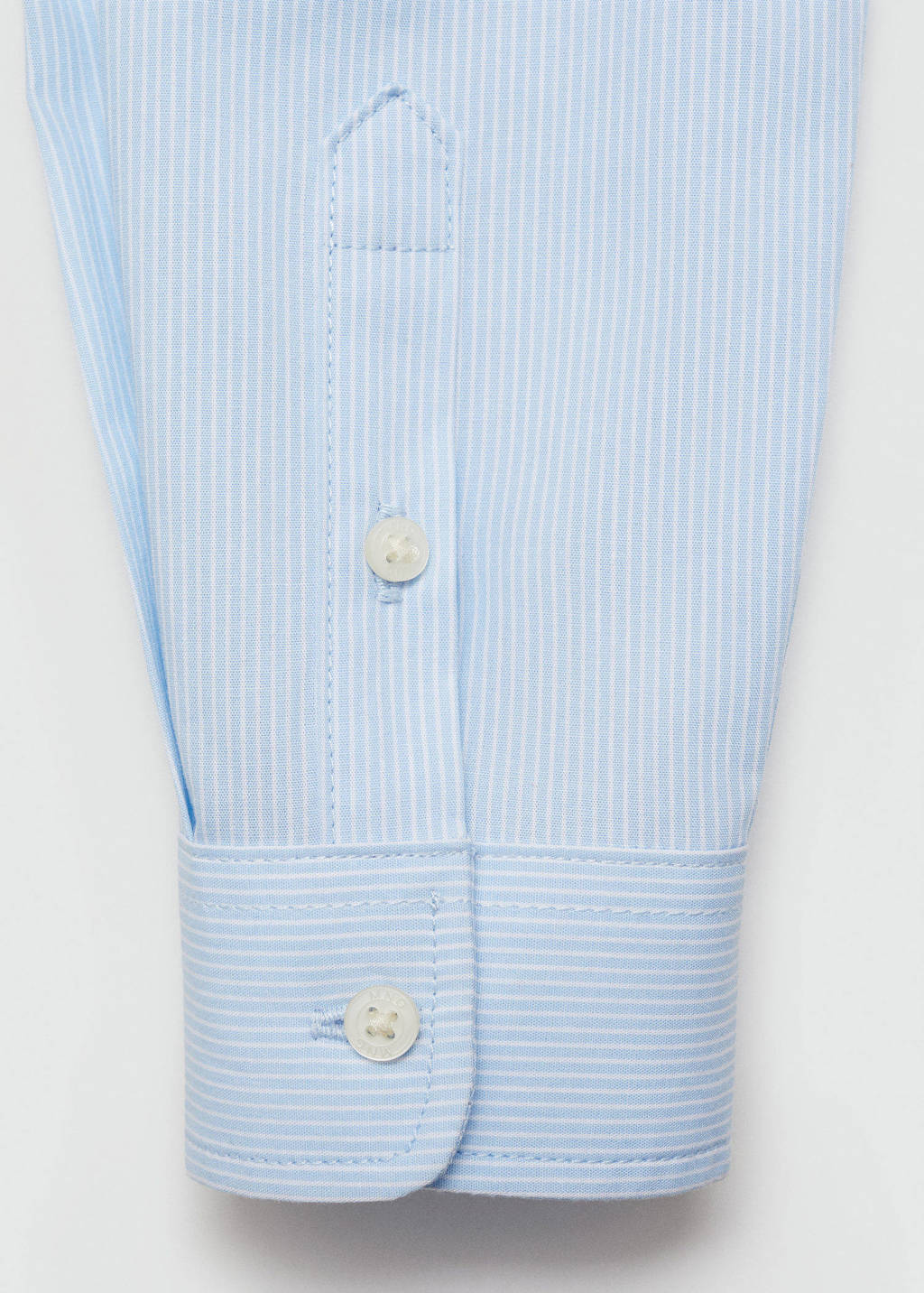 Mango Kids gestreepte blouse lichtblauw