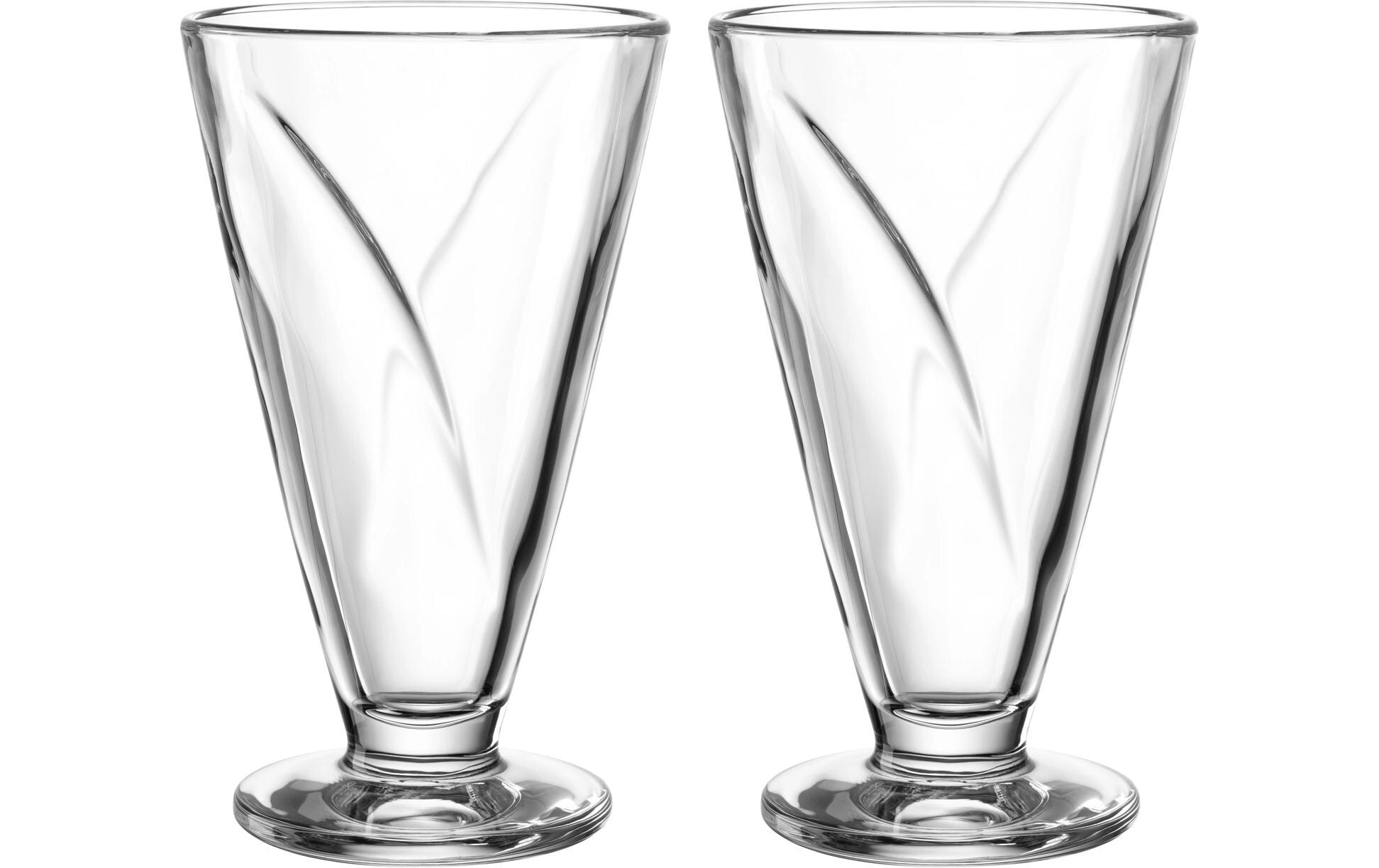 Schale Cono 2 Stück, 360 ml, TransparentEisschale mit Fuss