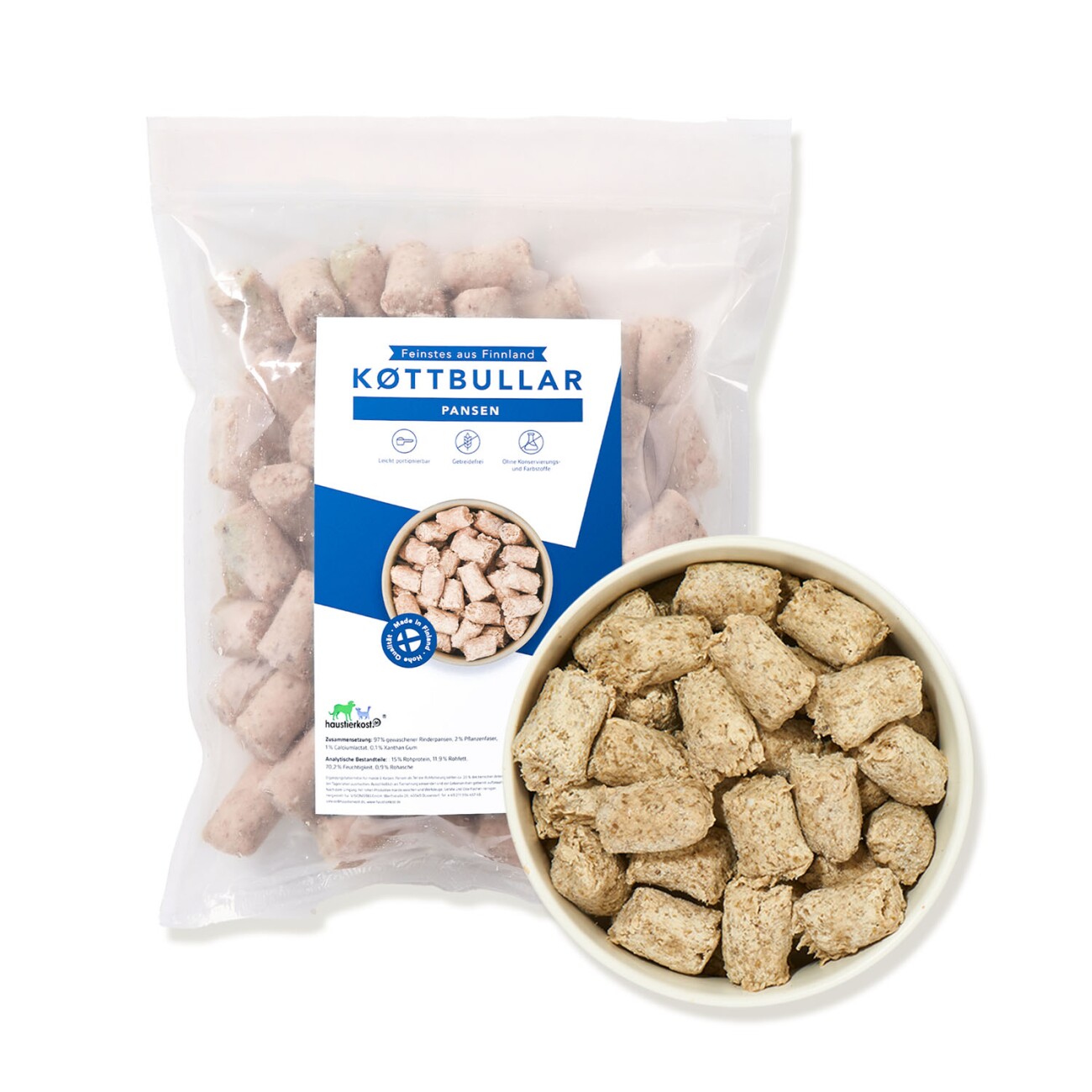 haustierkost.de Probierpaket Finnland BARF Frostfutter
