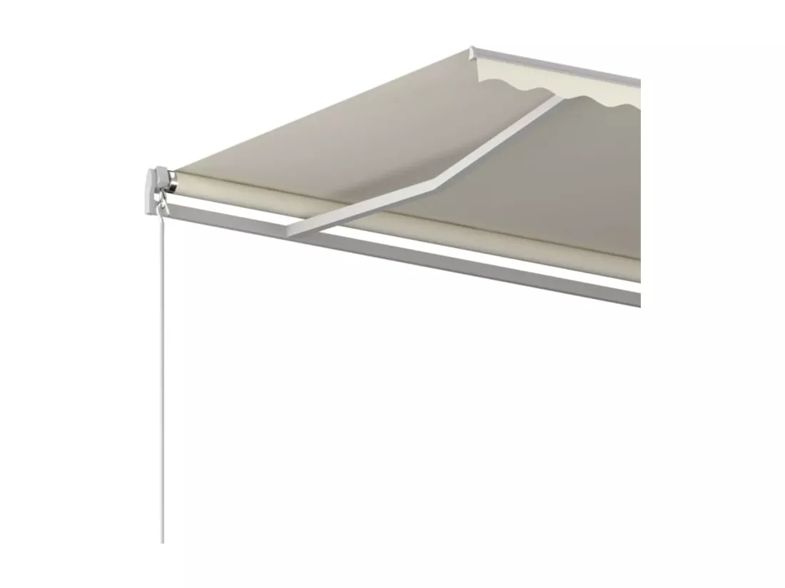 Auvent manuel rétractable 500x300 cm Crème