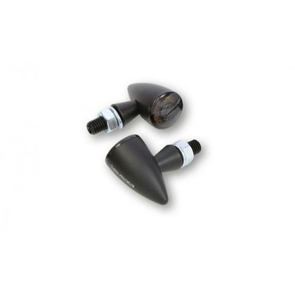 Clignotant Highsider APOLLO BULLET AVEC FEU DE POSITION LED (La paire) Universel - Noir