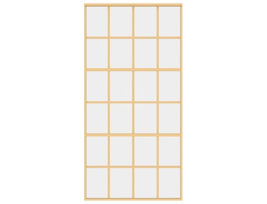 VIDAXL - Porte verre Porte coulissante doré 102,5x205cm verre esg clair et alumin...