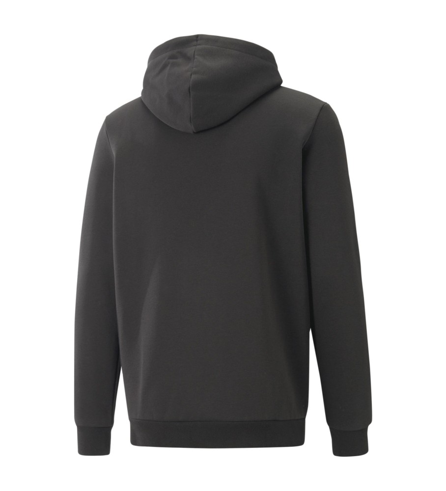 Moletom Puma Essentials+ com logo bicolor, preto