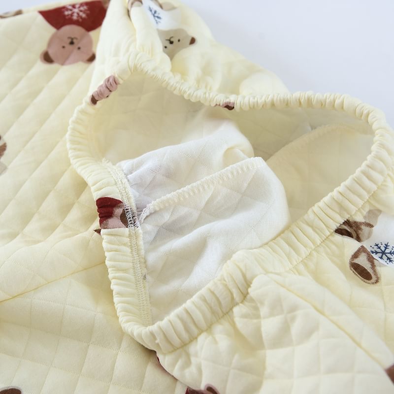 Dogini - Pyjamaset: shirt met berenprint + broek