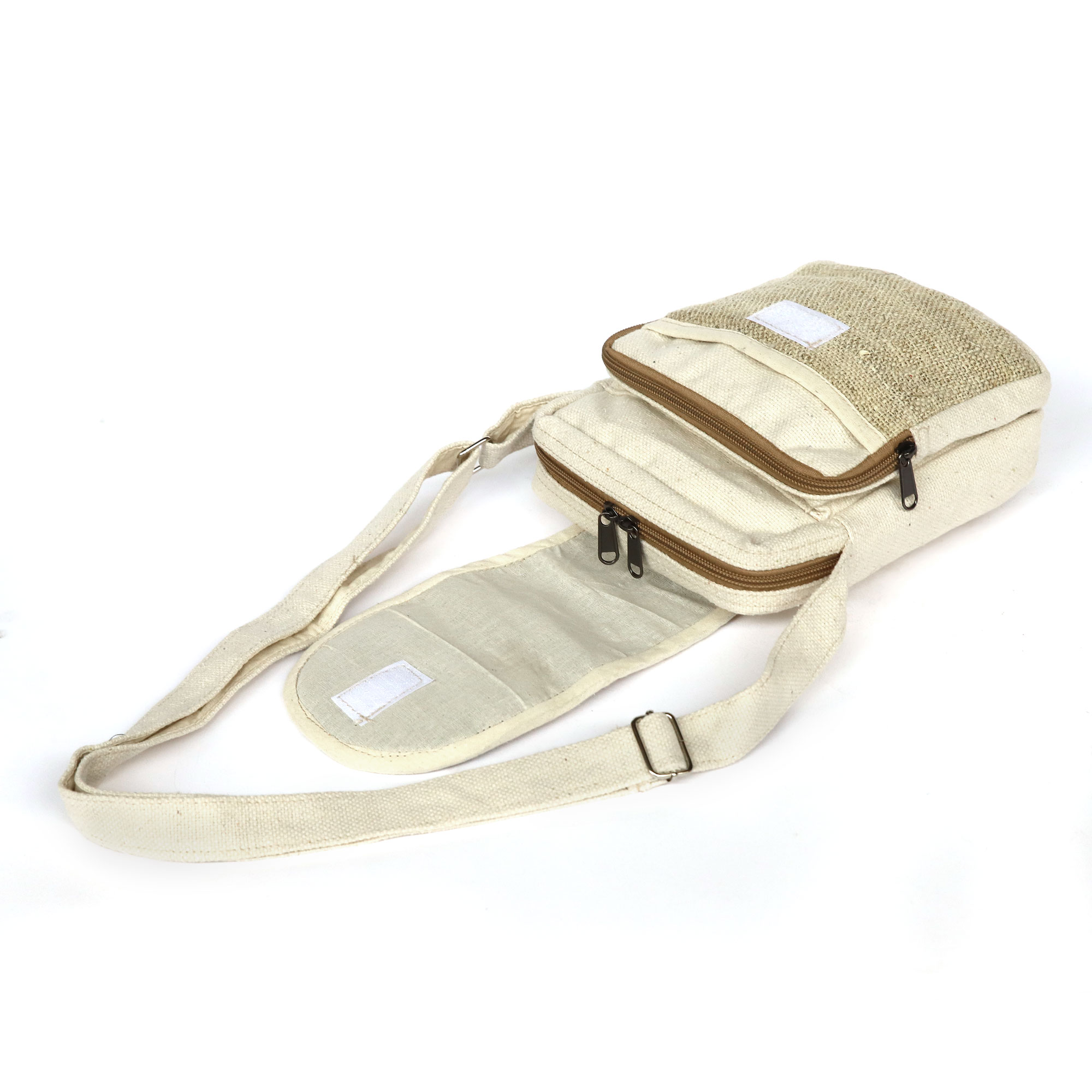 Umhängetasche 'Hanf', natur-beige, H 20 cm, B 16 cm, L 8 cm günstig bestellen