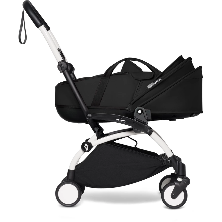 BABYZEN Kinderwagen YOYO2 0+ White mit Liegewanne Black