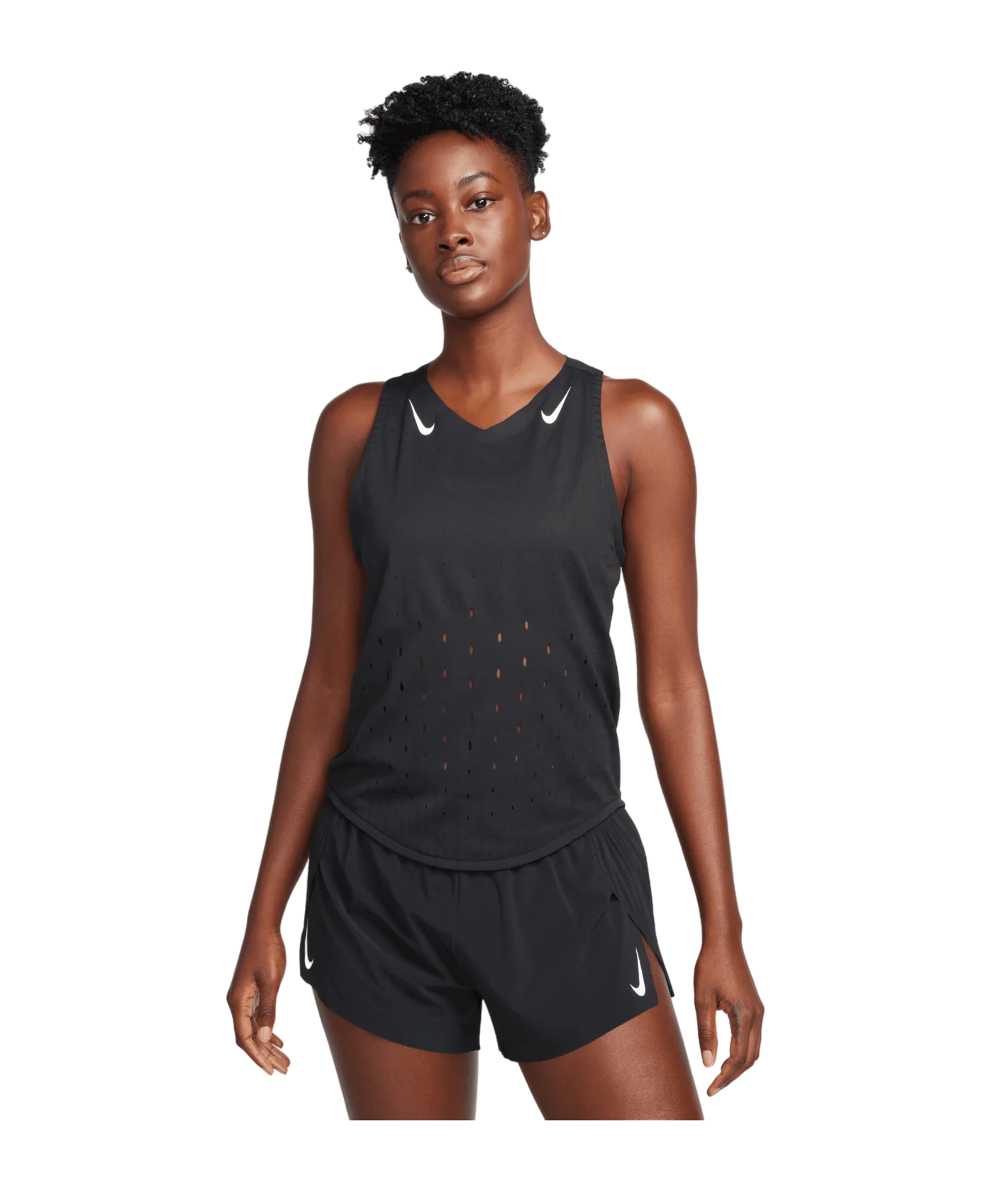 Nike AeroSwift Running Singlet Damen Schwarz F010