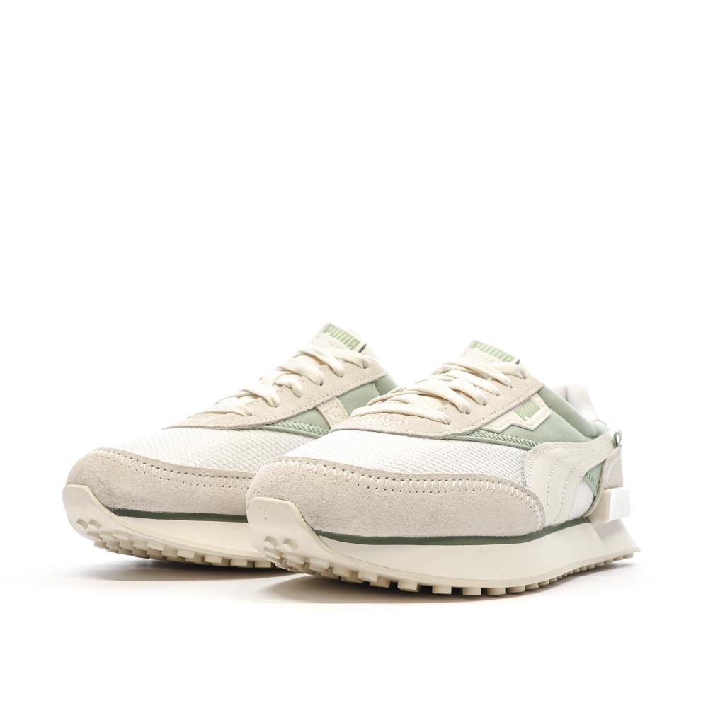 Puma Baskets Écru/Verte Femme Puma Future Rider