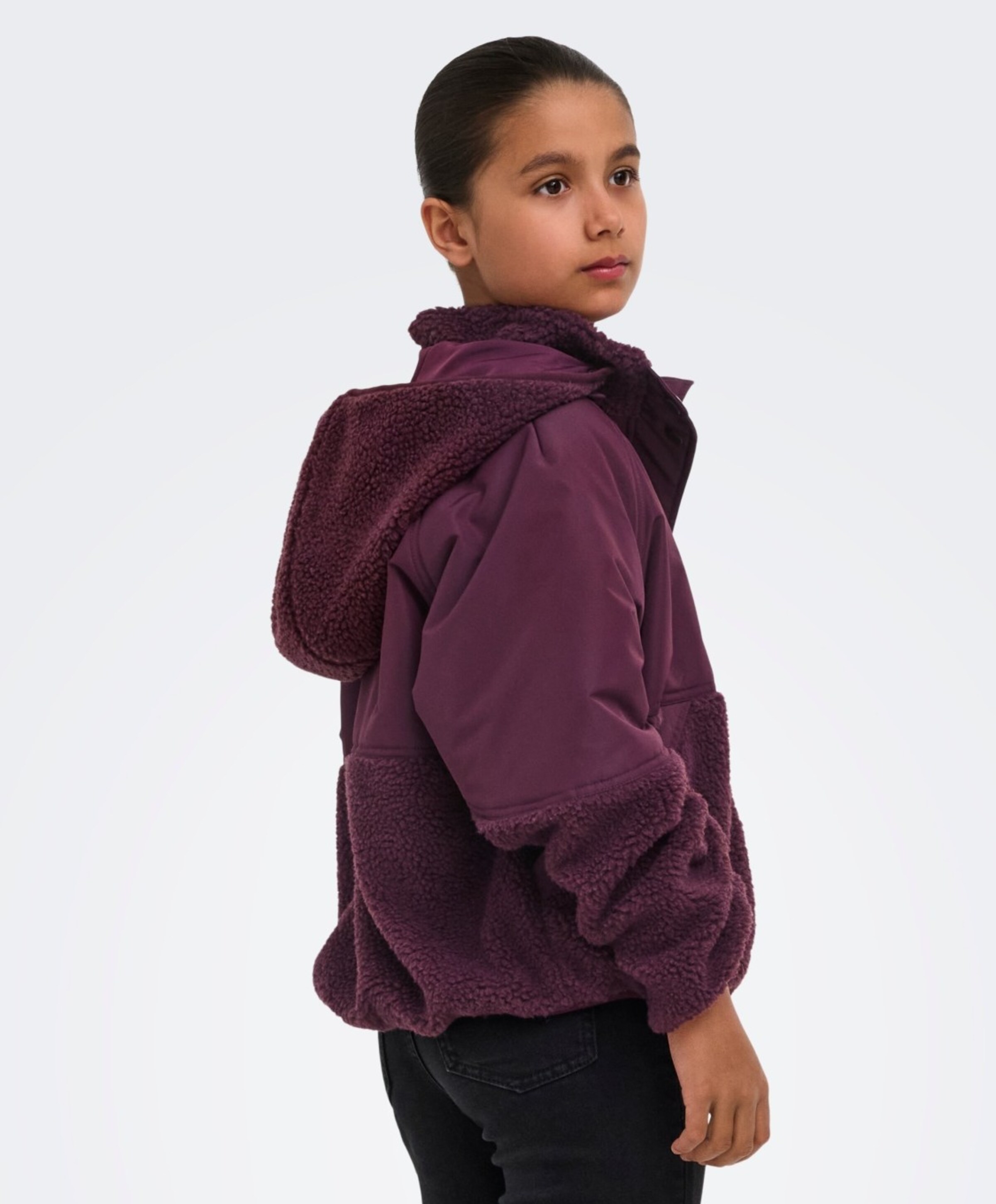 Only Meisjes jas bordeaux