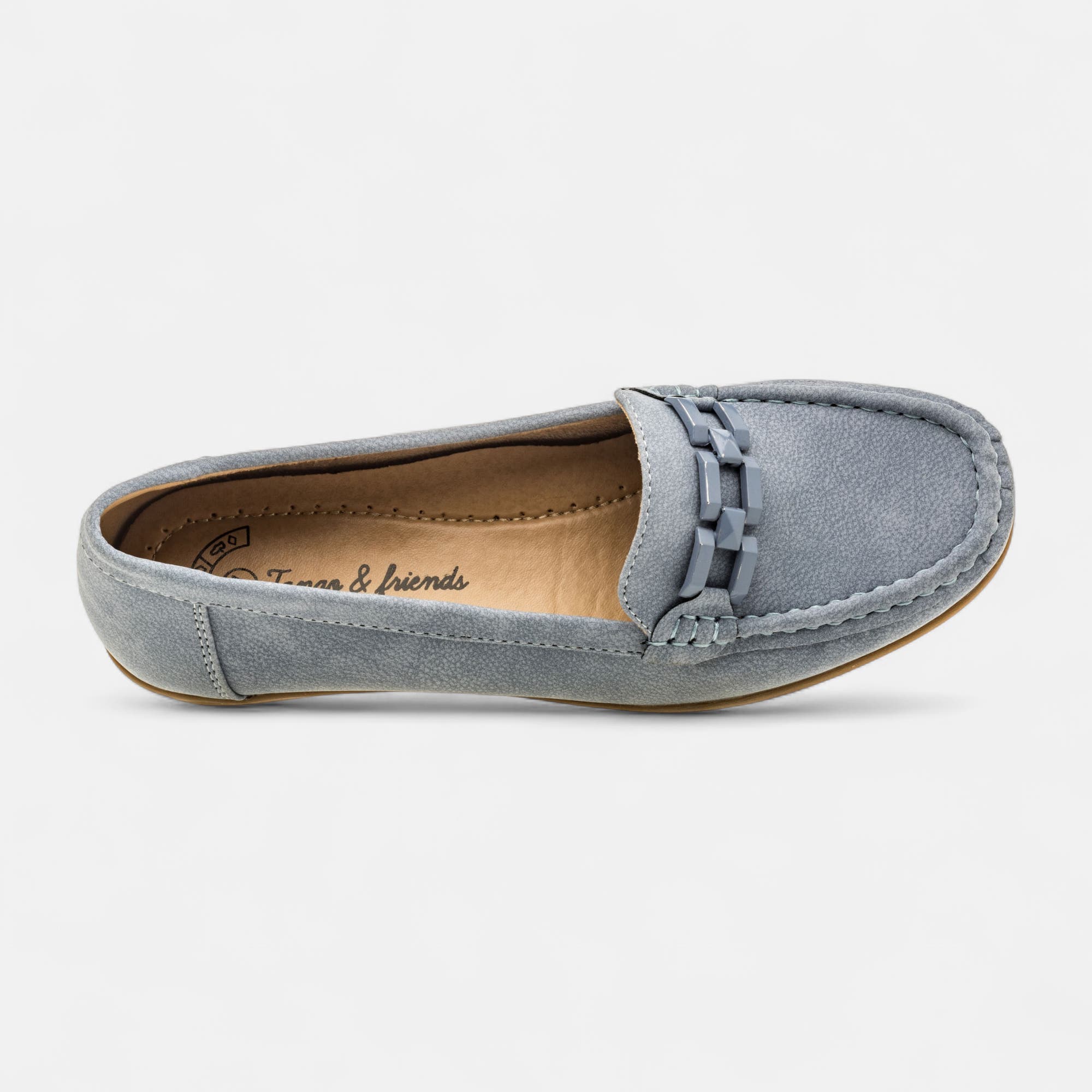 Mocassins pieds sensibles Femme bleu marine