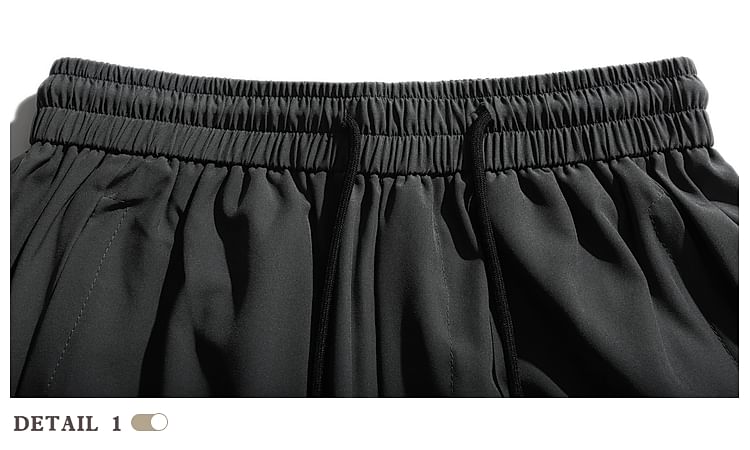 purplelouve - Mid Rise Logo Shorts