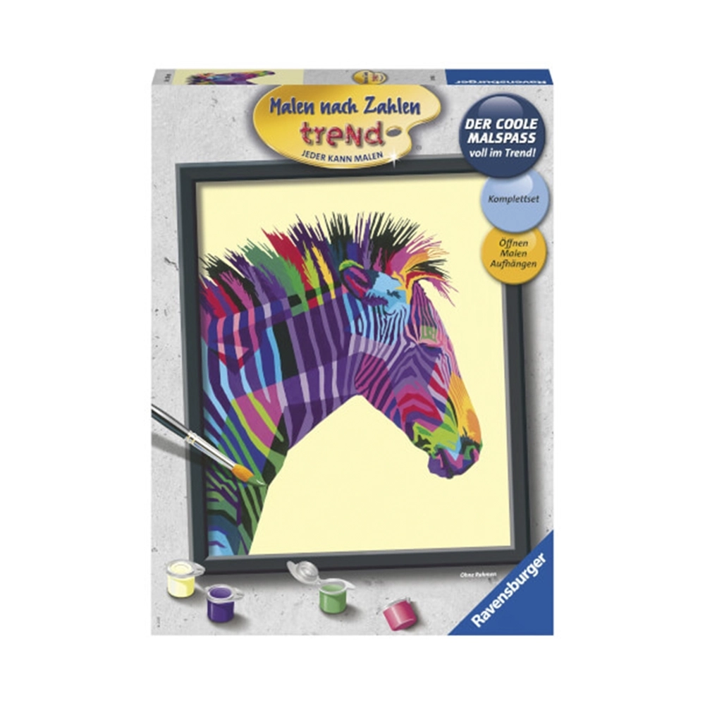 Ravensburger Malen nach Zahlen buntes Zebra