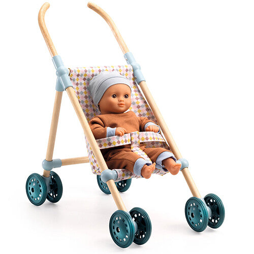 Djeco poppenwagen pomea - geblokt