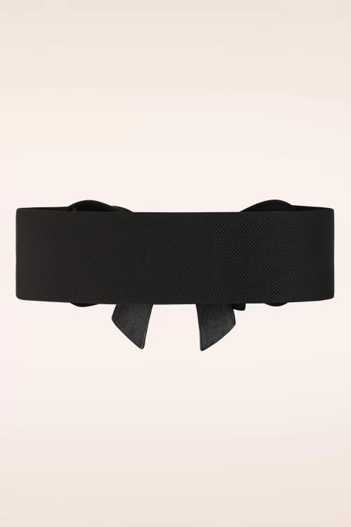 Banned Retro Play It Right Bow-riem in zwart