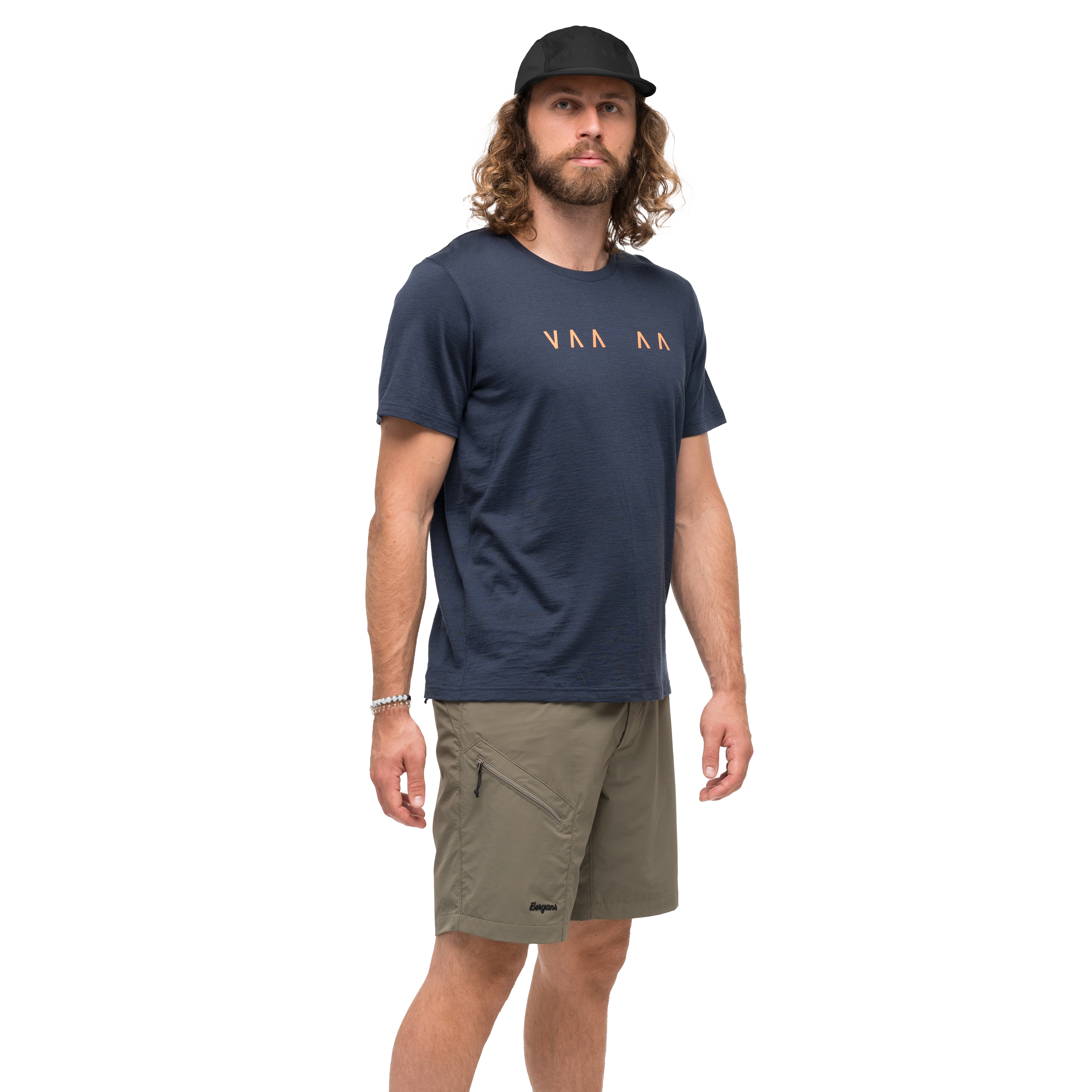 Vaagaa Explore Merino Tee Men Navy Blue