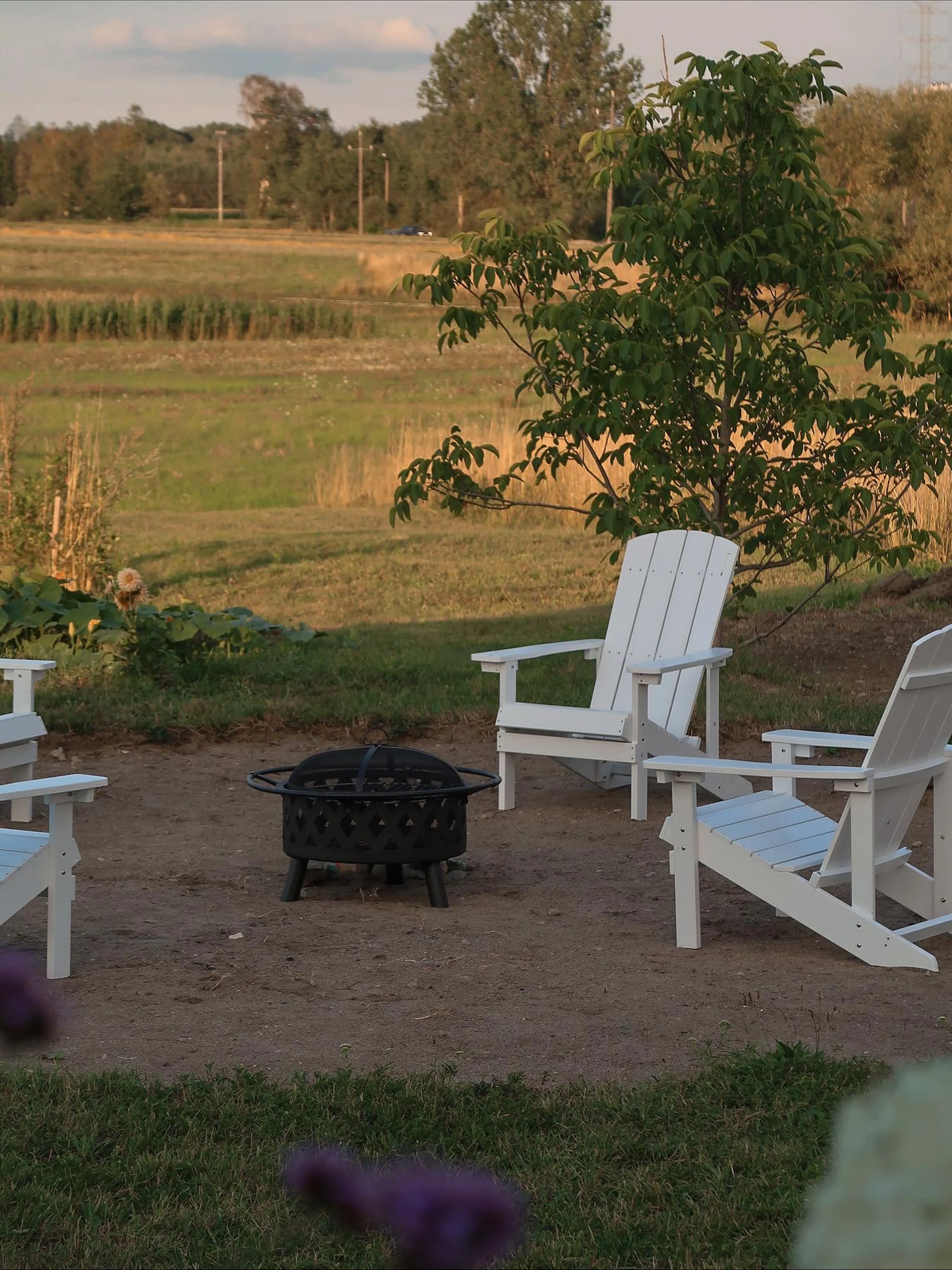 Tuinstoel ADIRONDACK Wit