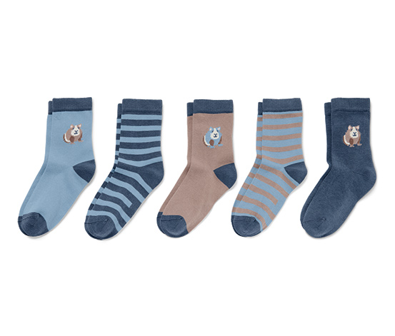 5 Paar Kleinkind-Socken, blau