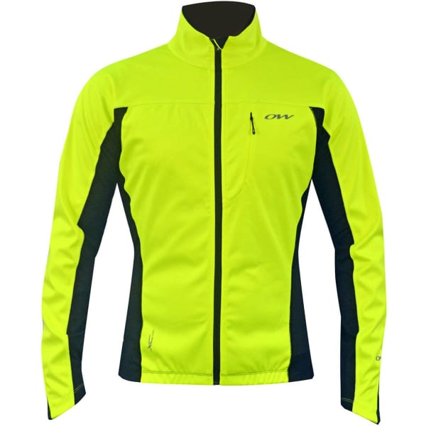 Veste ski de fond ONE WAY ONE WAY CAPE JKT MEN SOFTSHELL BLK/YELL 18 BLACK/YELLOW