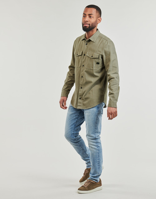 G-Star Raw - marine slim shirt l\s Beige
