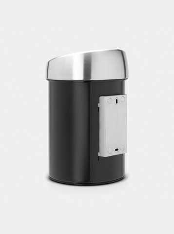 Touch Bin afvalemmer, 3 liter, kunststof binnenemmer - Matt Black