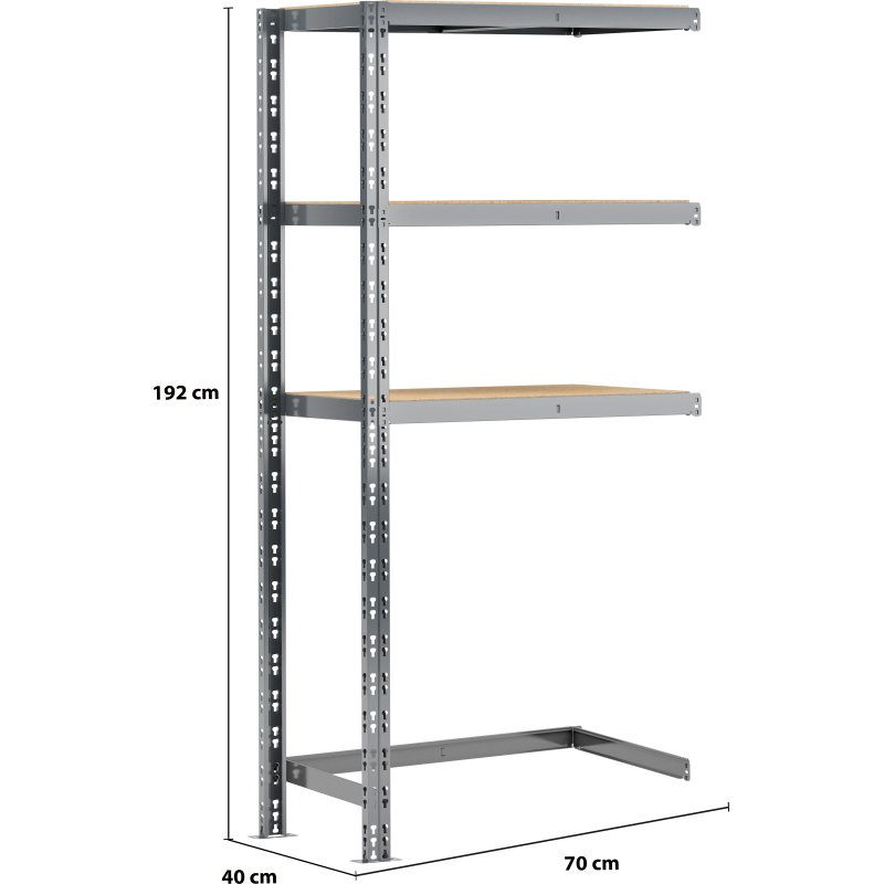 Rayonnage MODULO - Module Spécial buanderie objets au sol - Extension B
