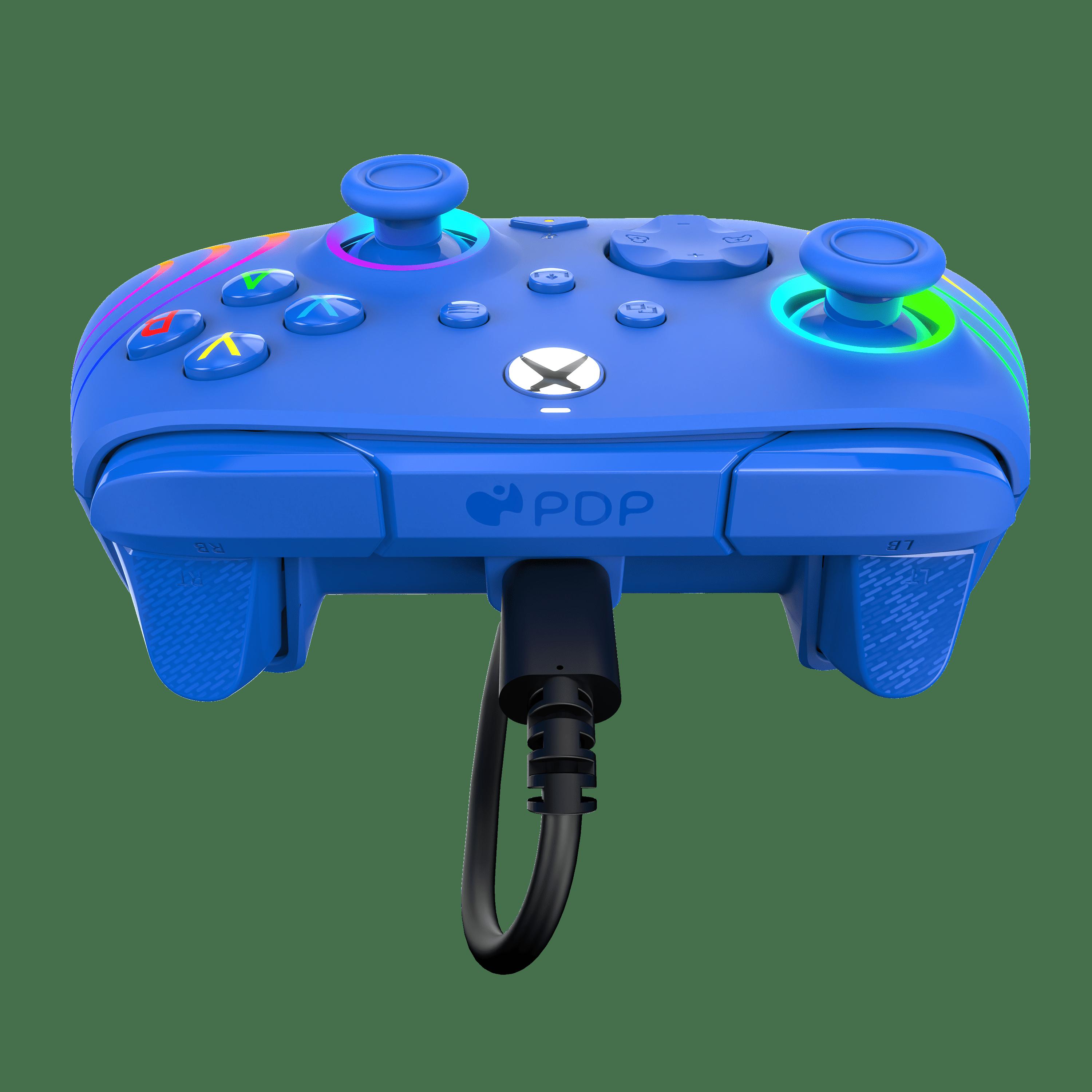 PDP GAME Afterglow Wave Wired Xbox Controller Blue