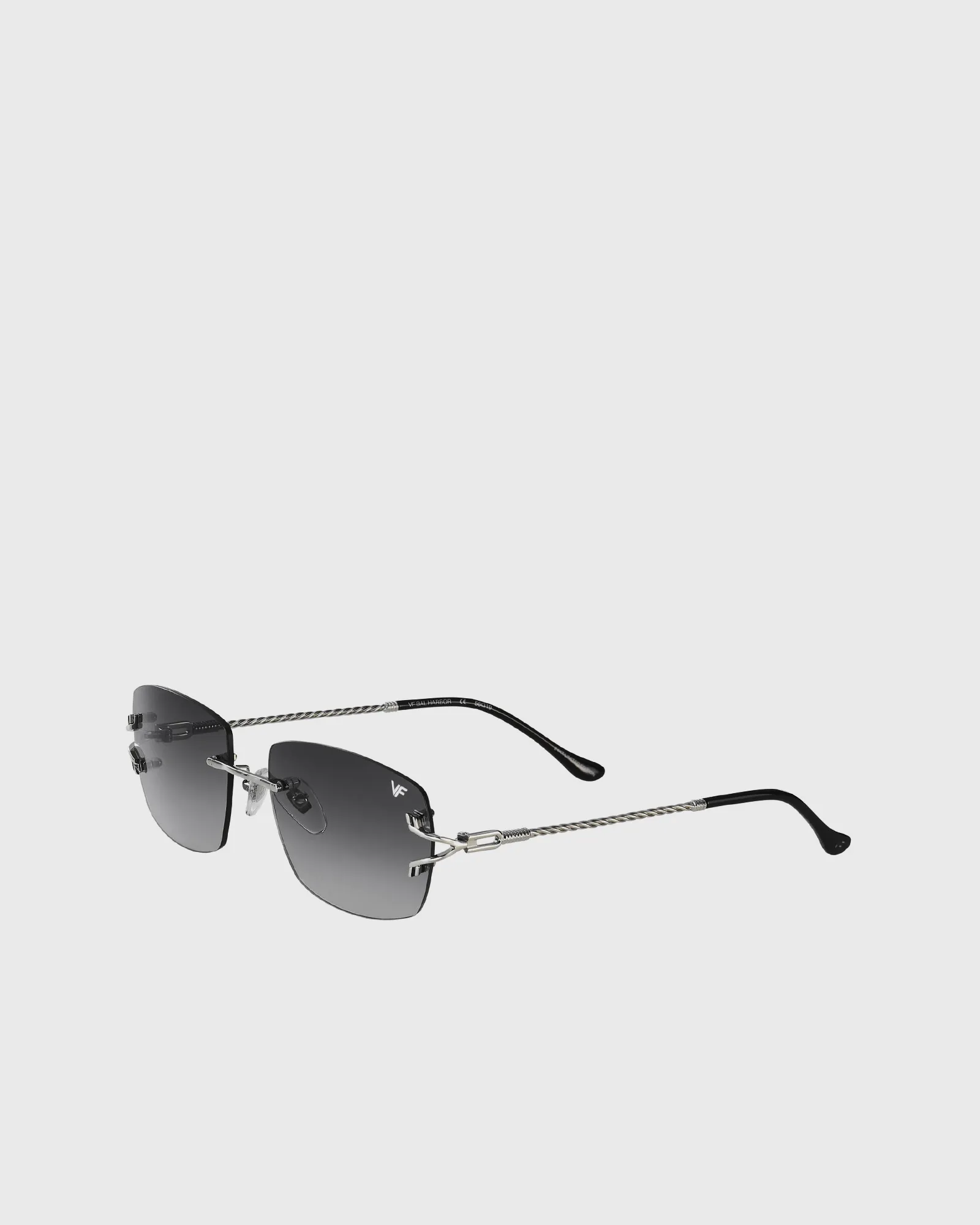 Vintage Frames Bal Harbour Drill Mount 24kt White Gold