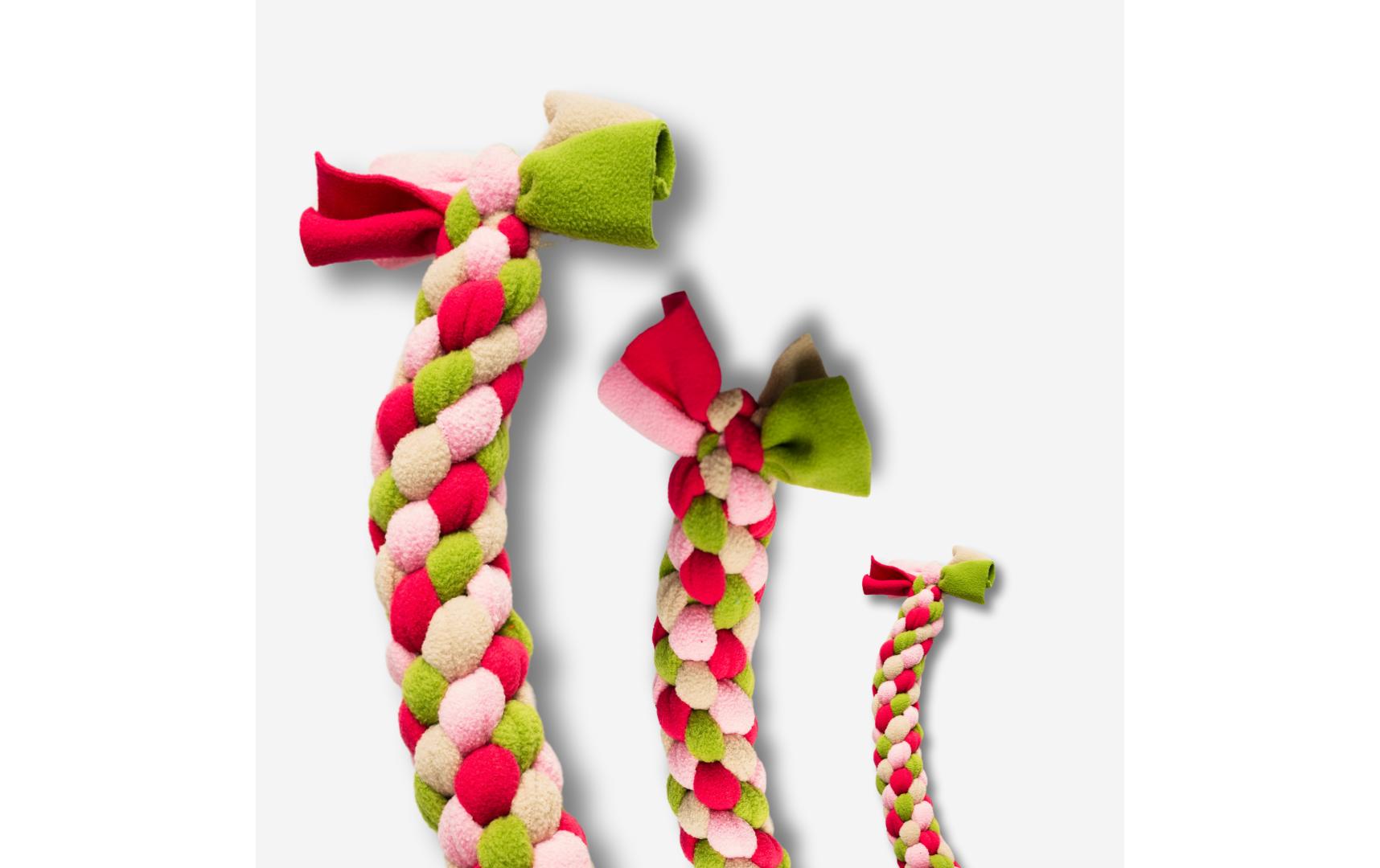 Hunde-Spielzeug Knauder's Knötli, Rose/ pink SHandgefertigte Spiel- und Spassgarantie