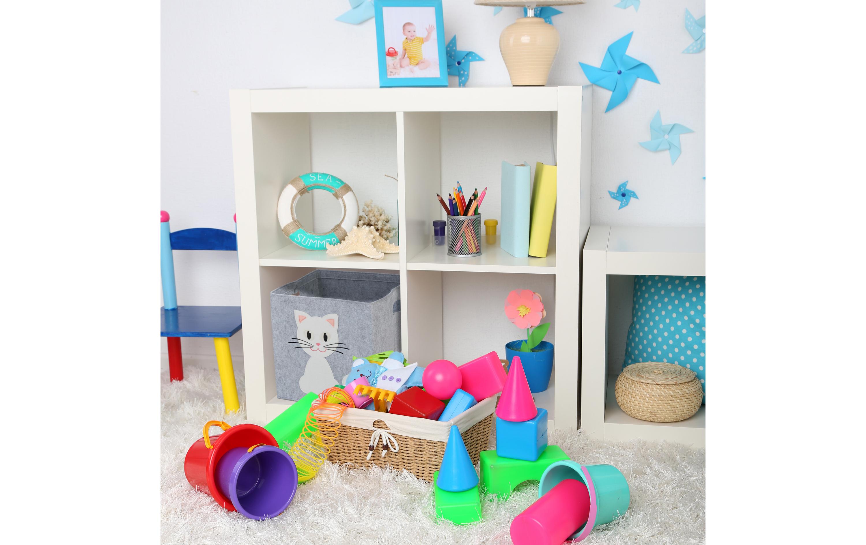 Spielzeugkorb KatzeIdealer Aufbewahrungskorb für das Kinderzimmer