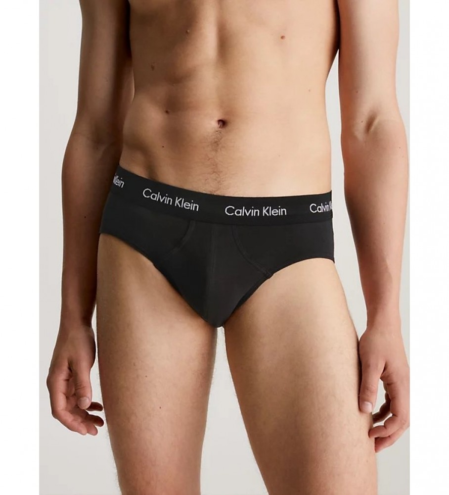 Pacote com 3 cuecas pretas Calvin Klein