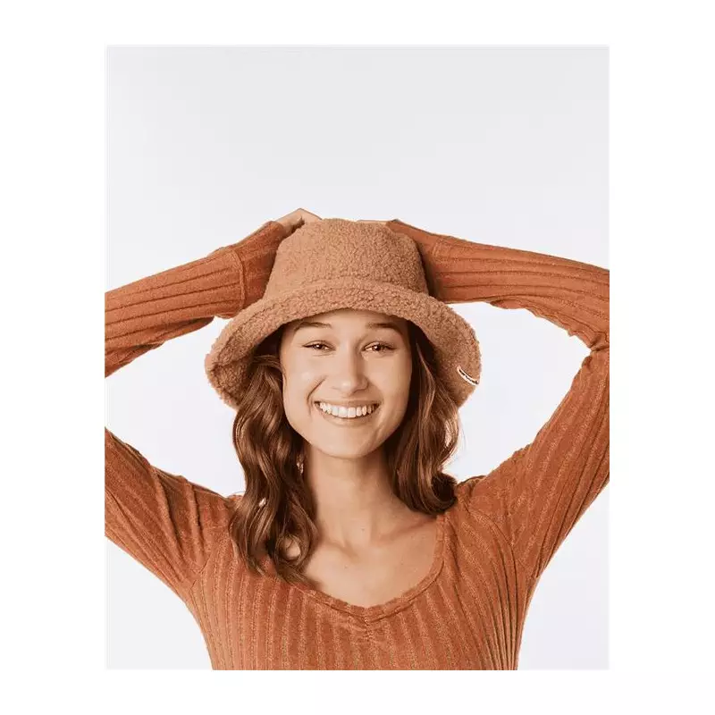 Teeshirt femme RIPCURL Open Neck Cosy Ls Light Brown