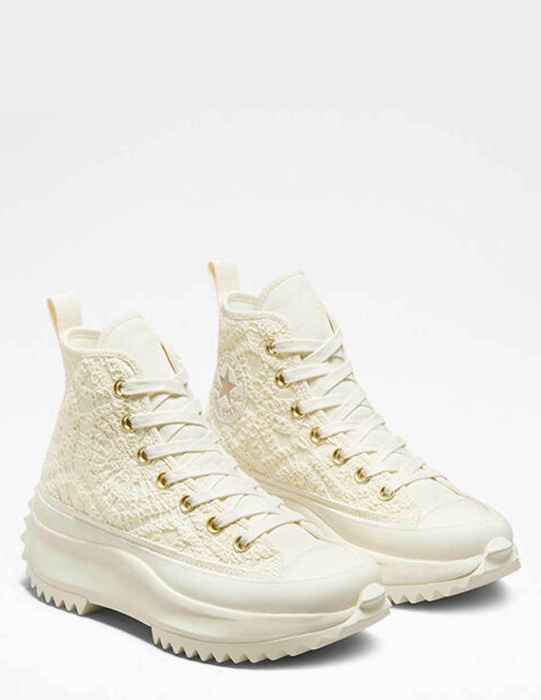converse Sneakers compensées Femme run star hike hi Blanc