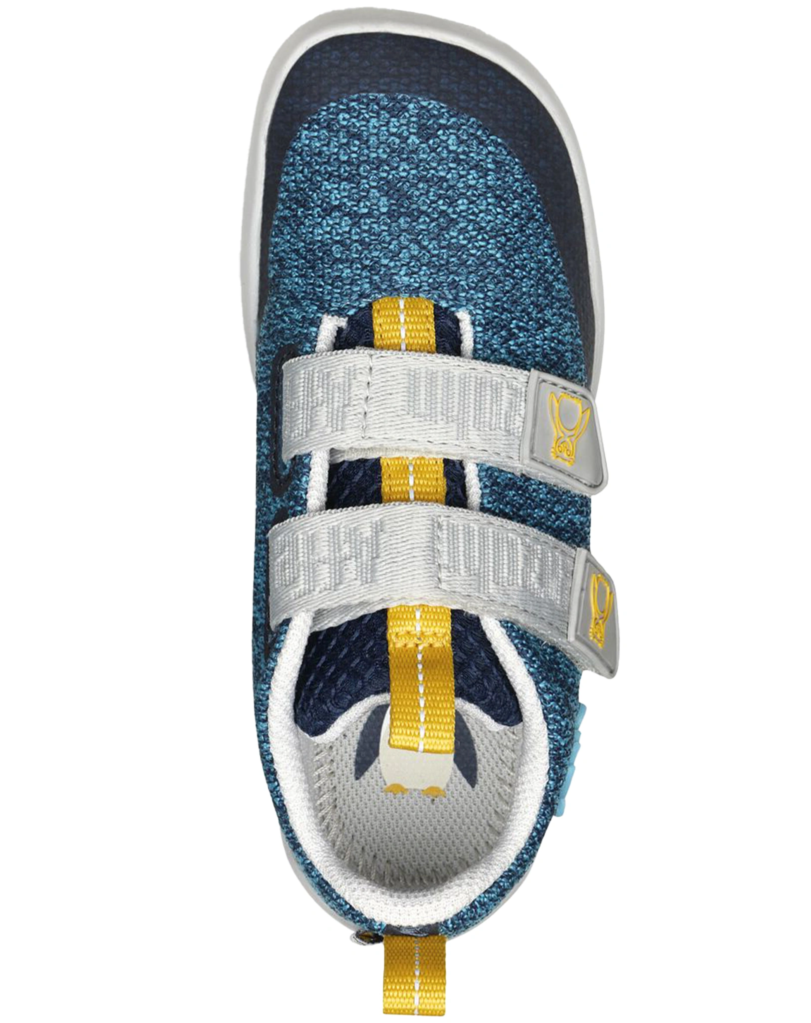 Strick-Halbschuhe HAPPY PENGUIN in blau
